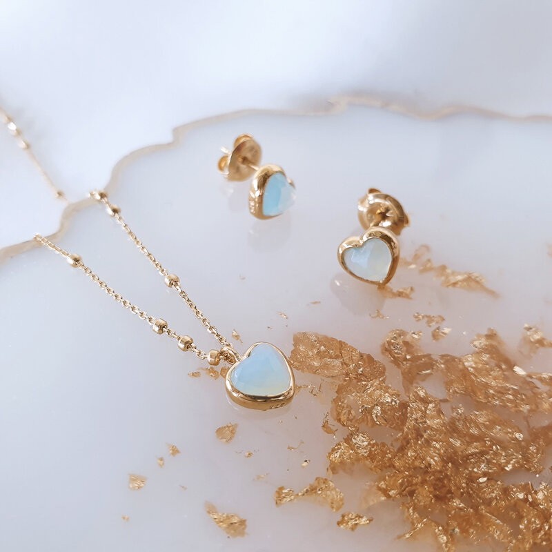 Ohrstecker Valentine, Gelbgold