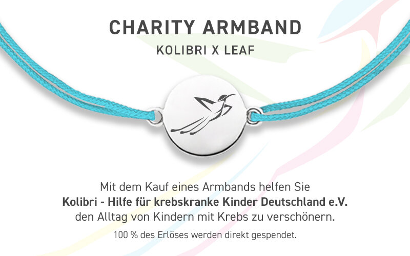 Glcksbndchen Disc HEART, Rosgold vergoldet