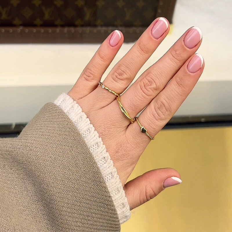Ring DAZZLE mit Diamanten, 14 Karat Gelbgold