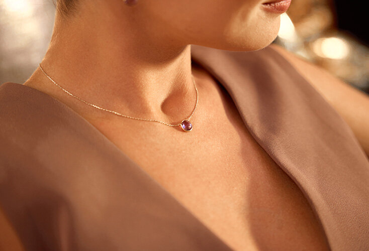 Ohrstecker Two Hearts, 18 K Gelbgold vergoldet