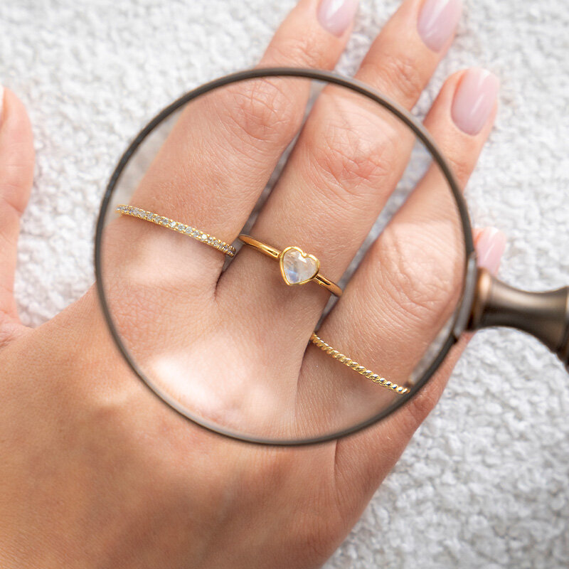 Halskette GENTLE HEART, 14 Karat Gelbgold