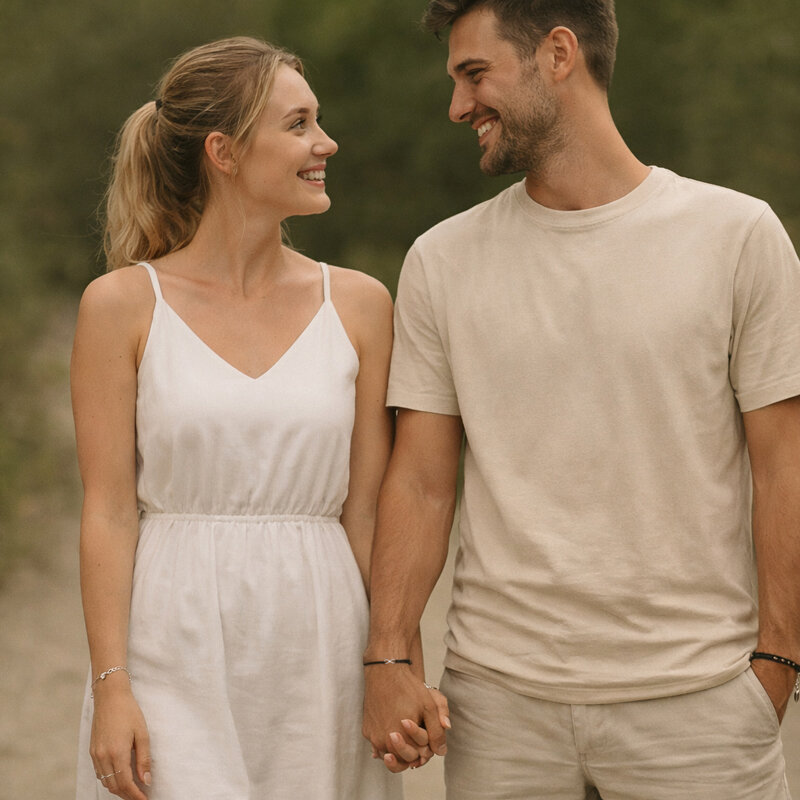 Partner Armb�nder, MUM + DAD, 14 Karat Wei�gold + Gelbgold