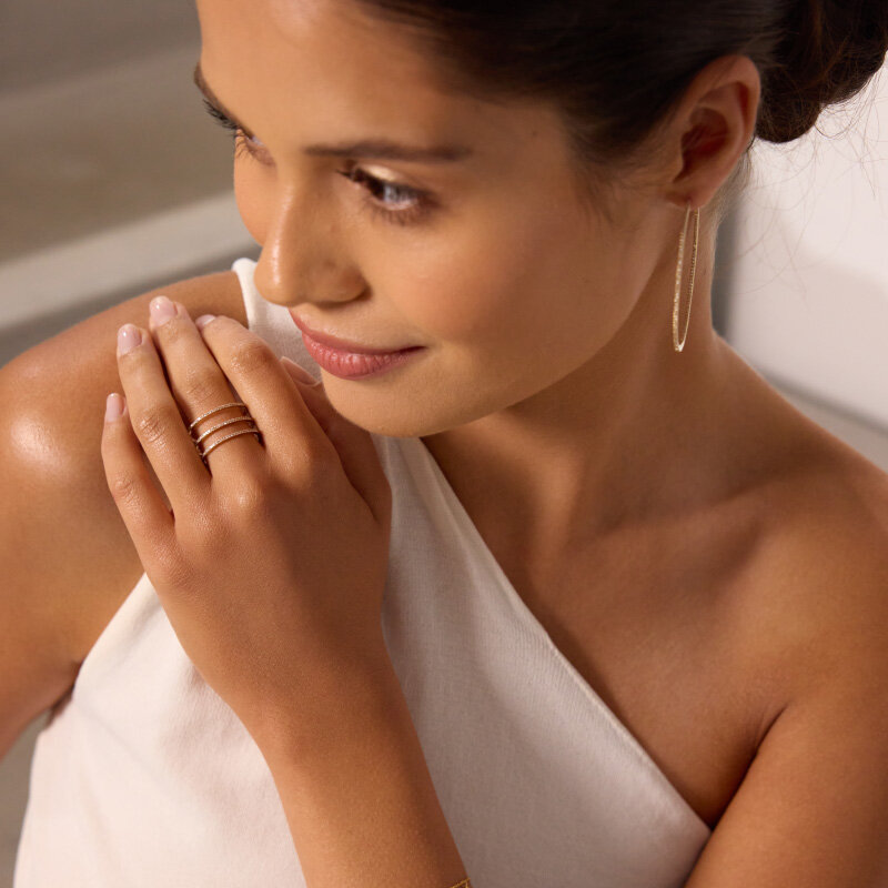 Ring SHINY, 14 Karat Gelbgold