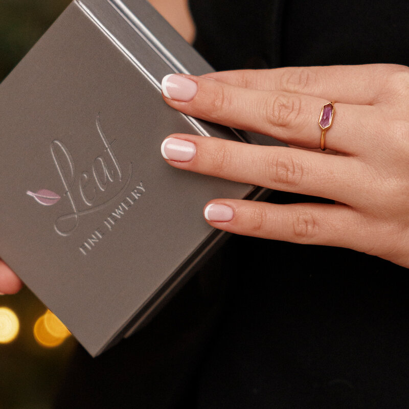 Silber Ring, PAVE, Rosegold
