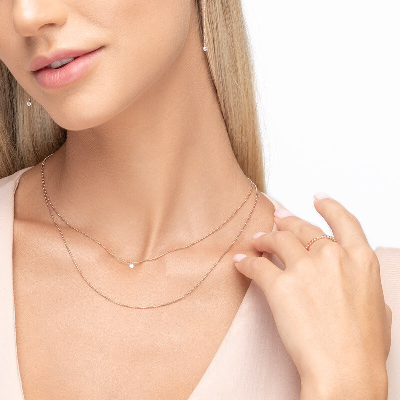 Y-Halskette Gem Drop, Grner Achat, 18 Karat Gelbgold vergoldet