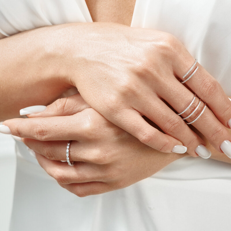 Verlobungsring DAZZLE mit Diamanten, 14 Karat Gelbgold