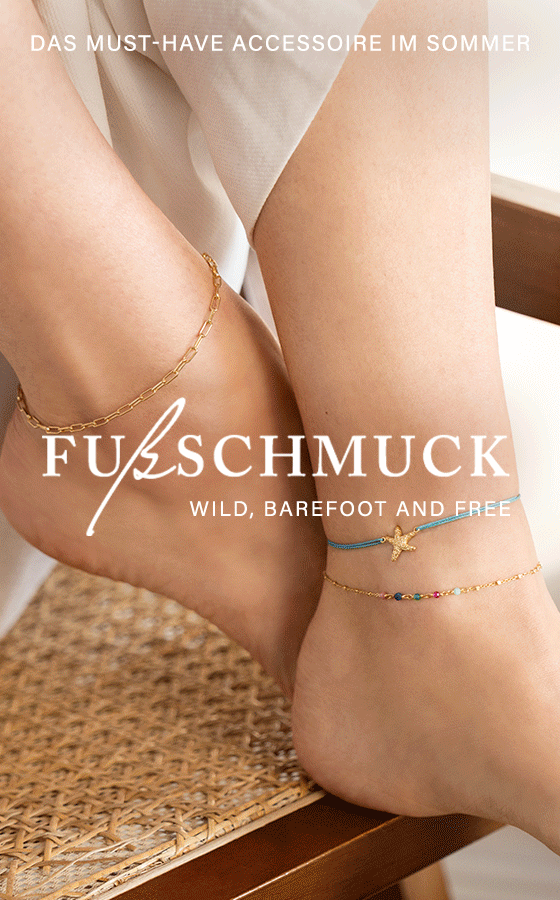 Leaf Jewelry - Fussschmuck - Fussketten und Fussbaender fuer den Sommer