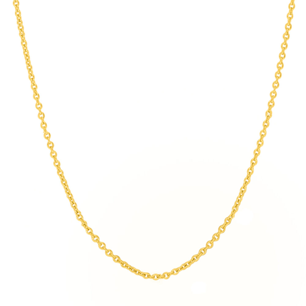 Gliederhalskette, 55 - 60 cm, 18 Karat Gelbgold vergoldet Bild 2