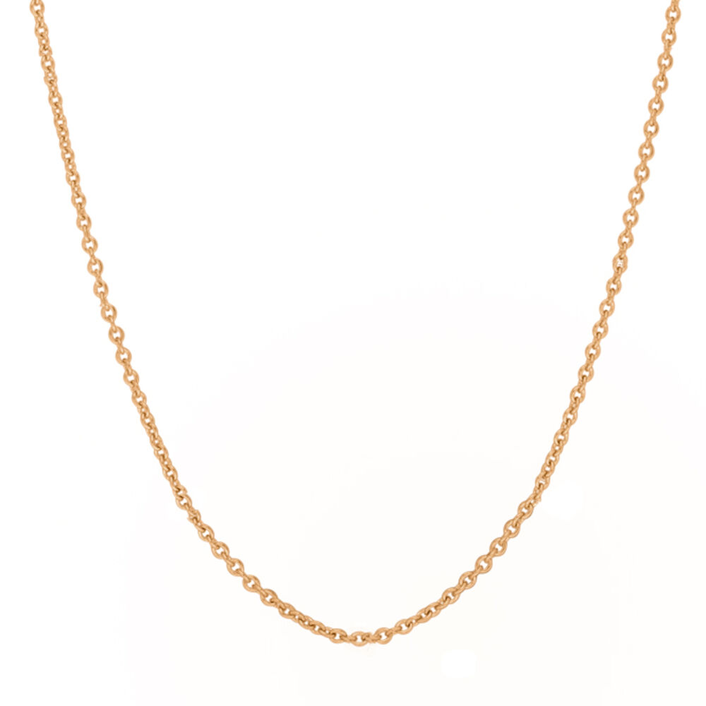Gliederhalskette, 40 - 45 cm, 18 K Rosgold vergoldet