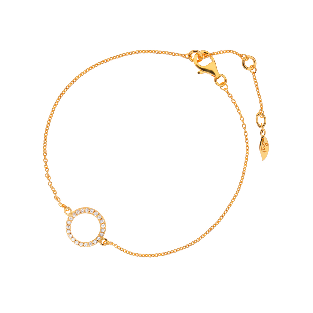 Armband Circle of Life, 18 Karat Gelbgold vergoldet