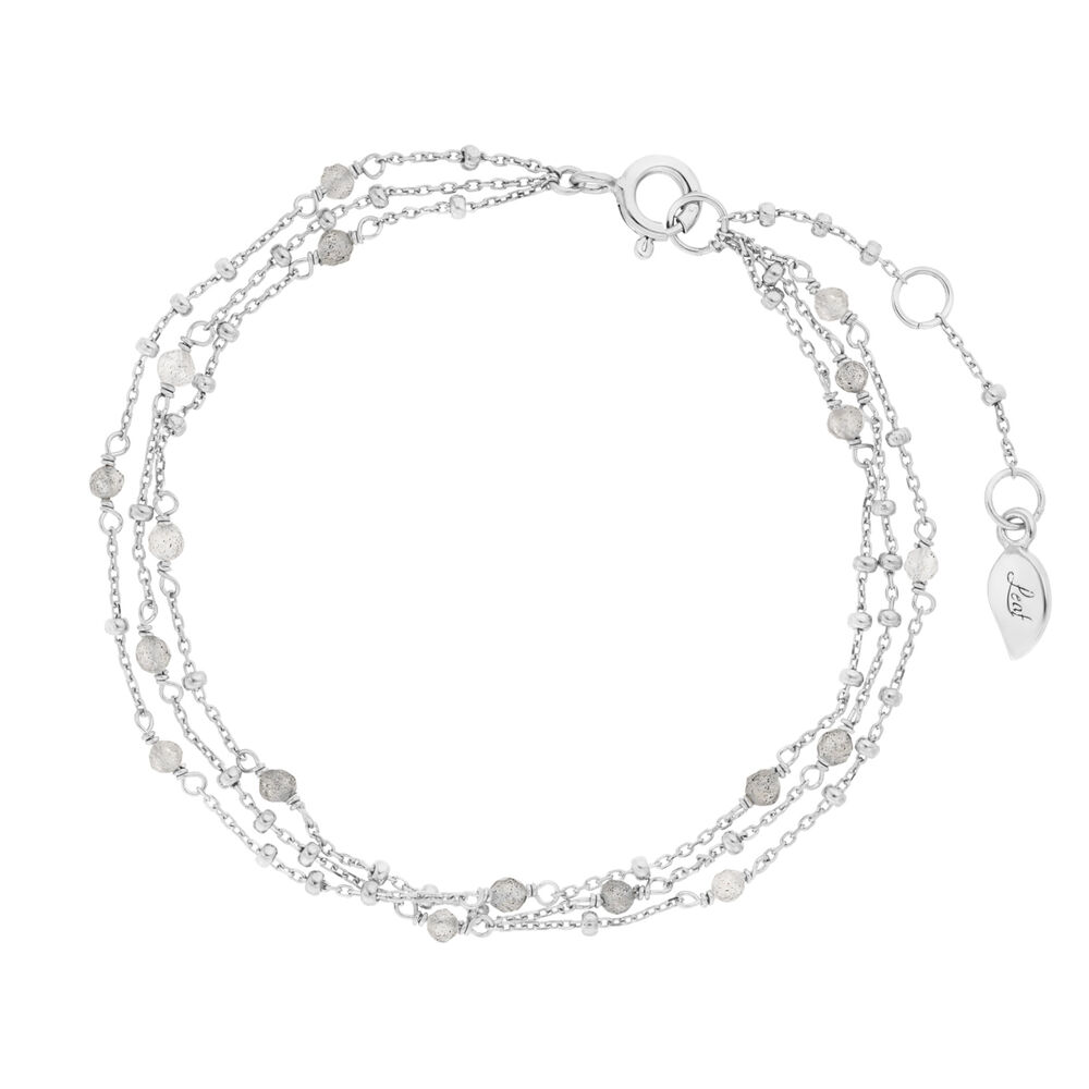 Armkette Flying Gems, 3-reihig, Labradorit, 925 Sterlingsilber Armkette Flying Gems, 3-reihig, Labradorit, 925 Sterlingsilber