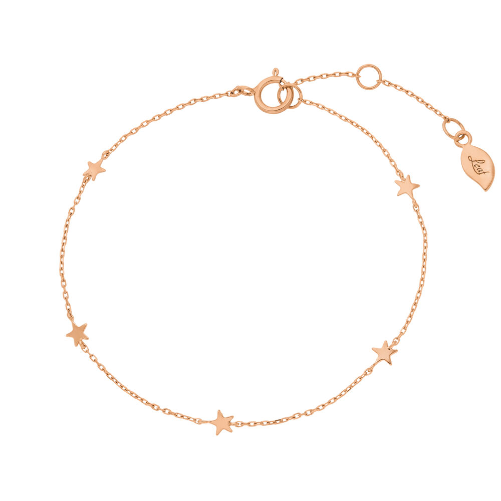Armkette MINI Stars, 14 Karat Rosegold