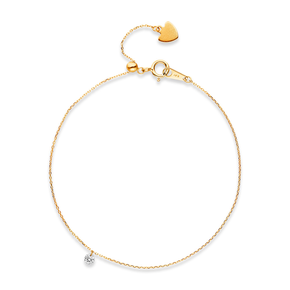 Armkette PURE Diamanten, 18 Karat Gelbgold