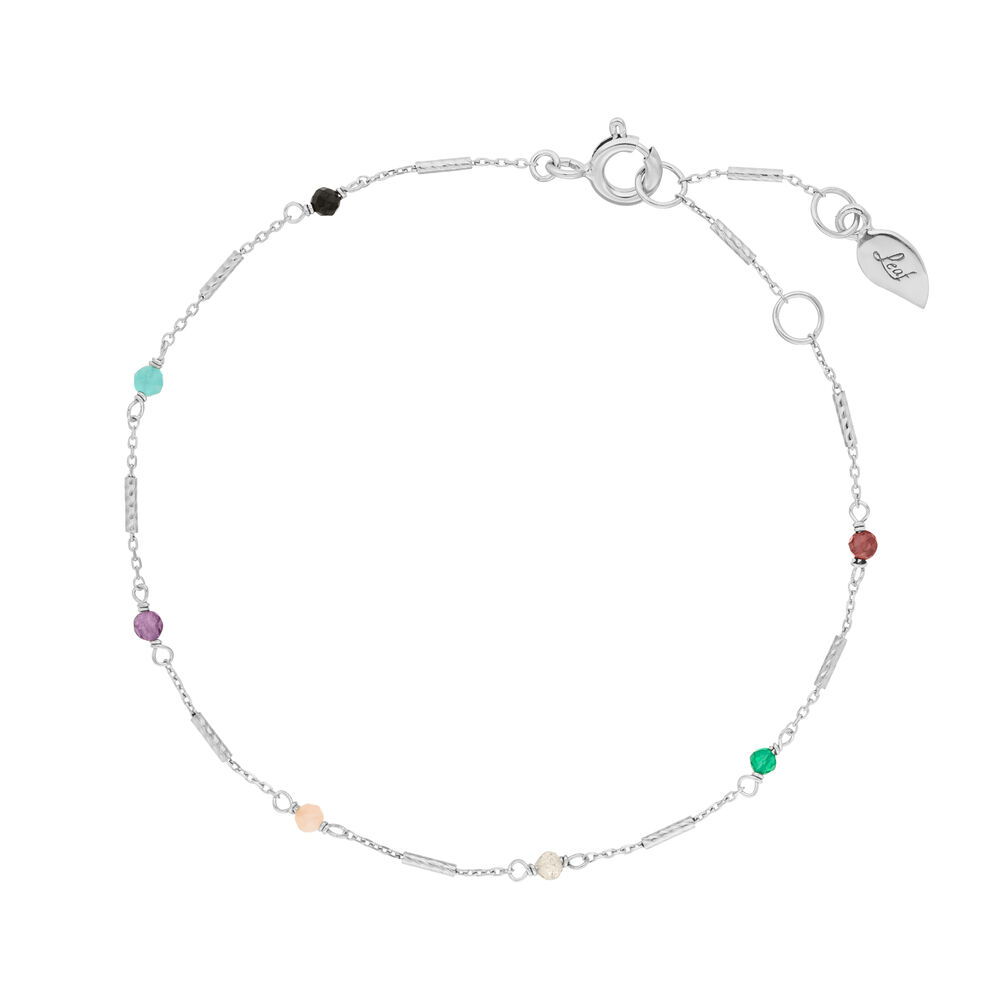 Armkette Tiny, Multi Gems, 925 Sterlingsilber
