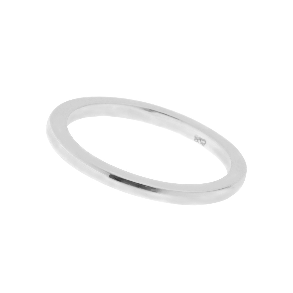Basic Ring 925 Sterlingsilber Grosse 46 Leaf Jewelry