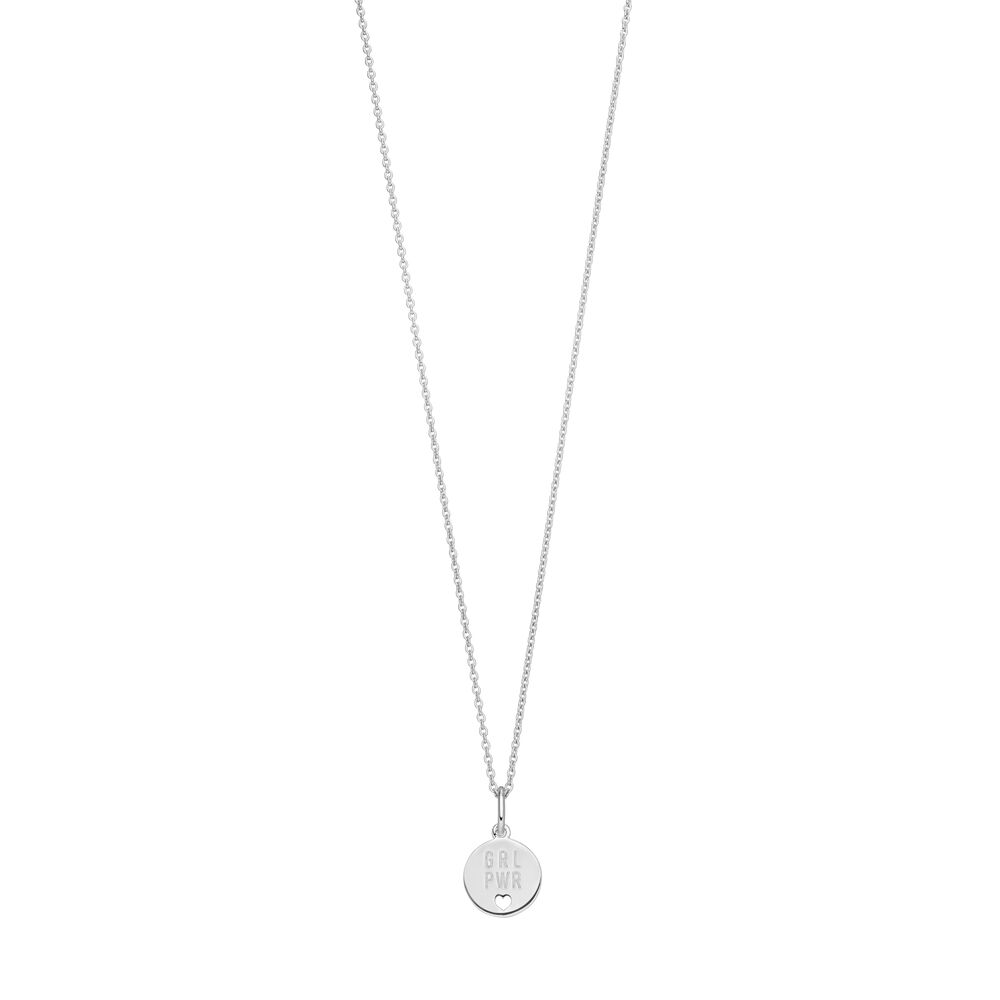 Charity Halskette GRL PWR, Silber