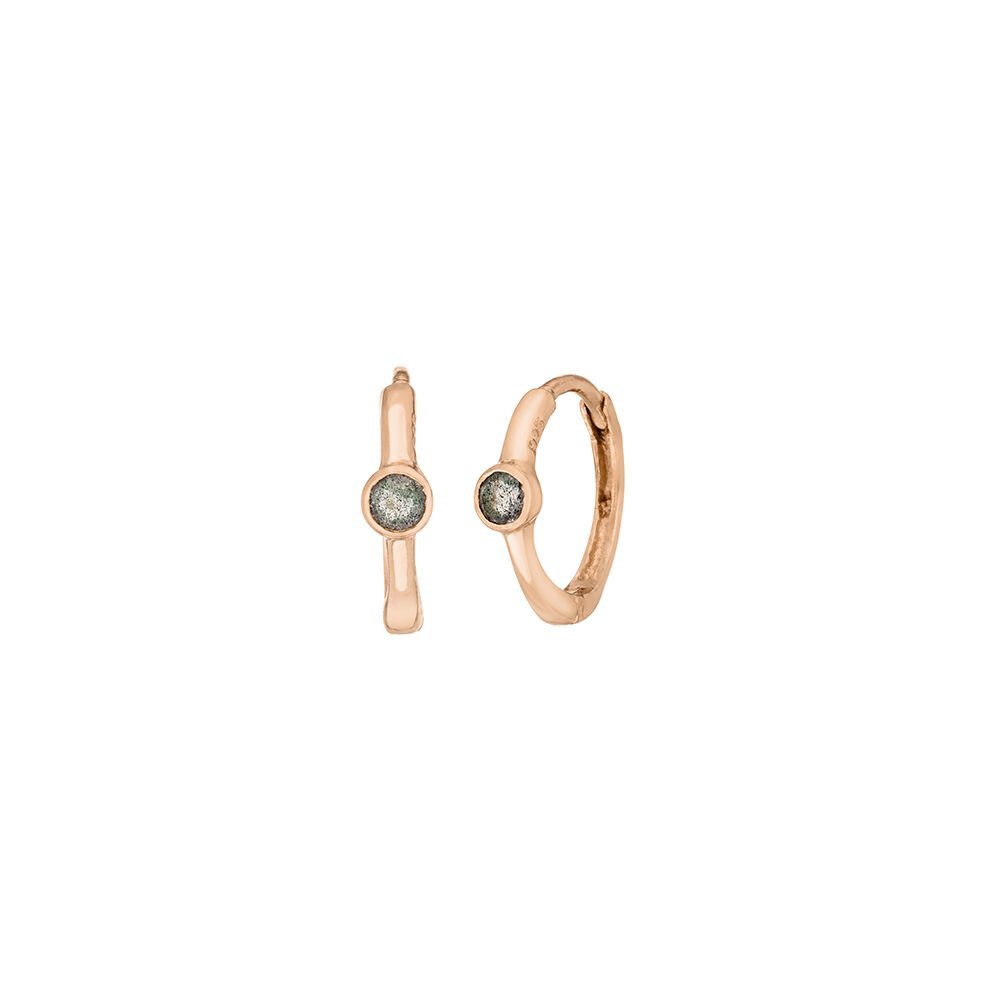 Creole One Gem, Labradorit, 18 K Rosegold vergoldet