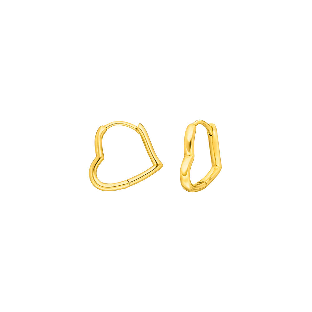 Creole TINY HEART, 18 K Gelbgold vergoldet