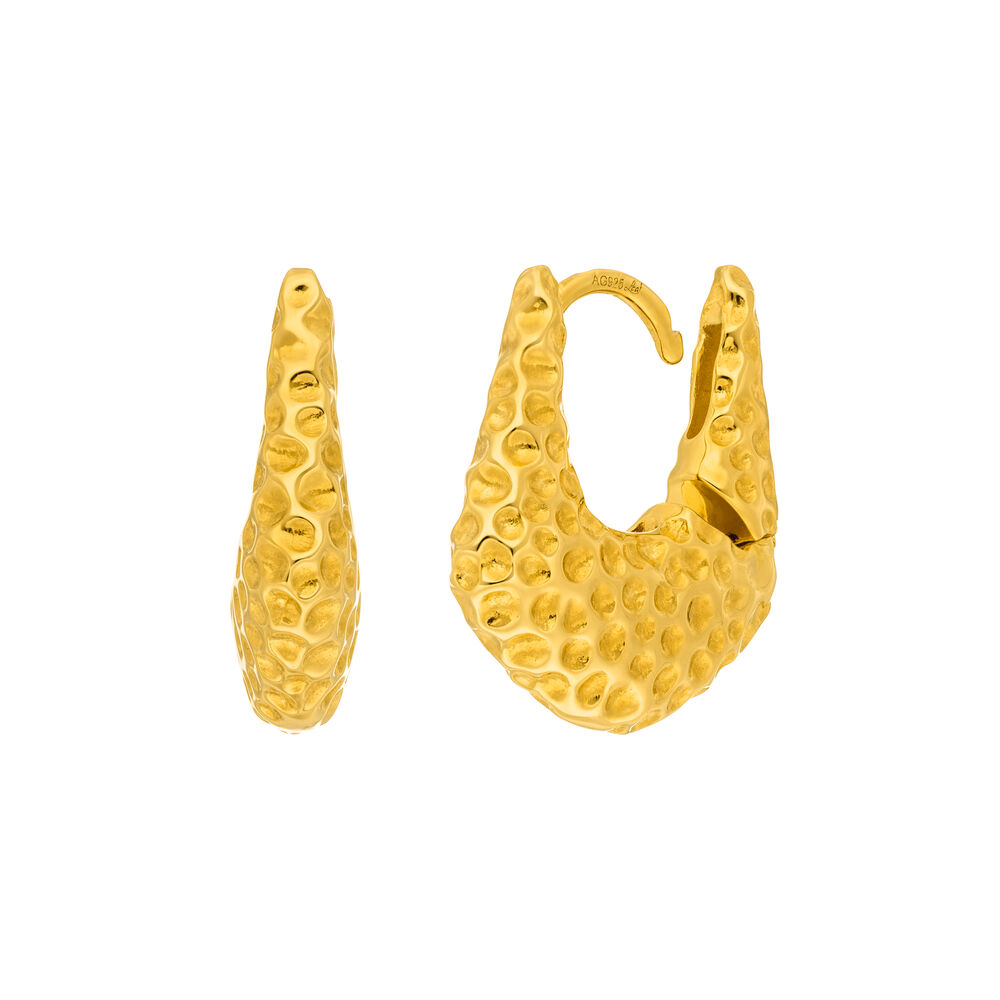 Creolen BOLD Dots, 18 K Gelbgold vergoldet