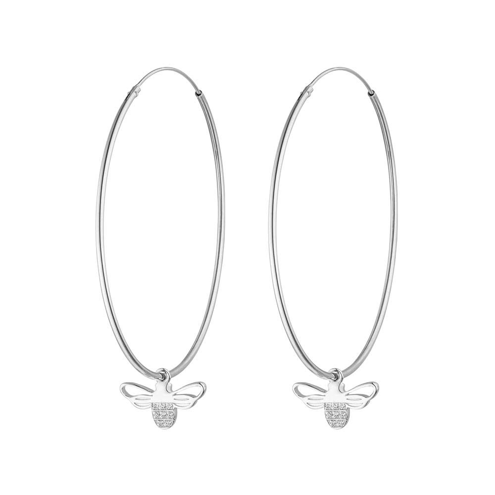 Creolen Bee Happy, 925 Sterlingsilber