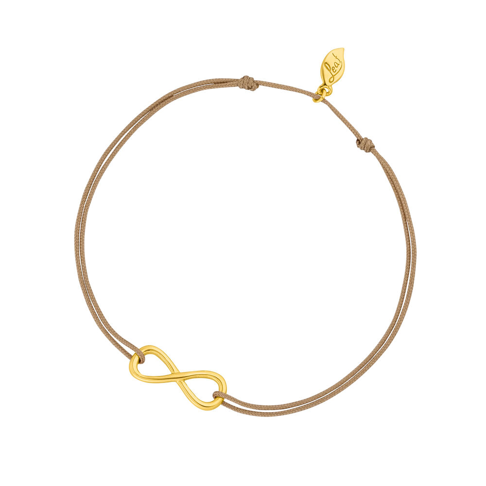 Damen Freundschaftsarmband INFINITY, 14 Karat Gelbgold (Set)