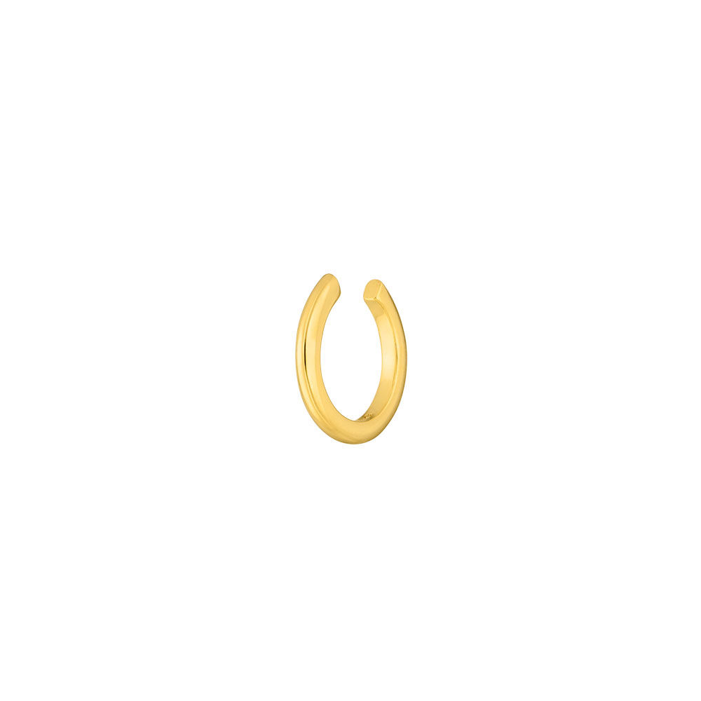 Earcuff Basic, 10 mm, 18 K Gelbgold vergoldet