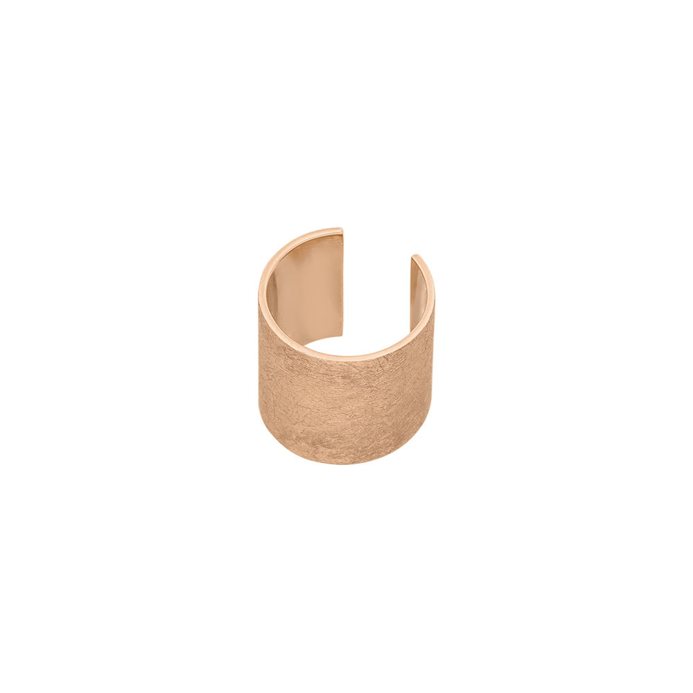 Earcuff Matt, 10mm, 18 K Rosegold vergoldet