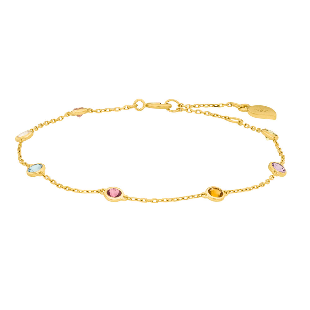 Armkette Fine Gems, 14 Karat Gelbgold 