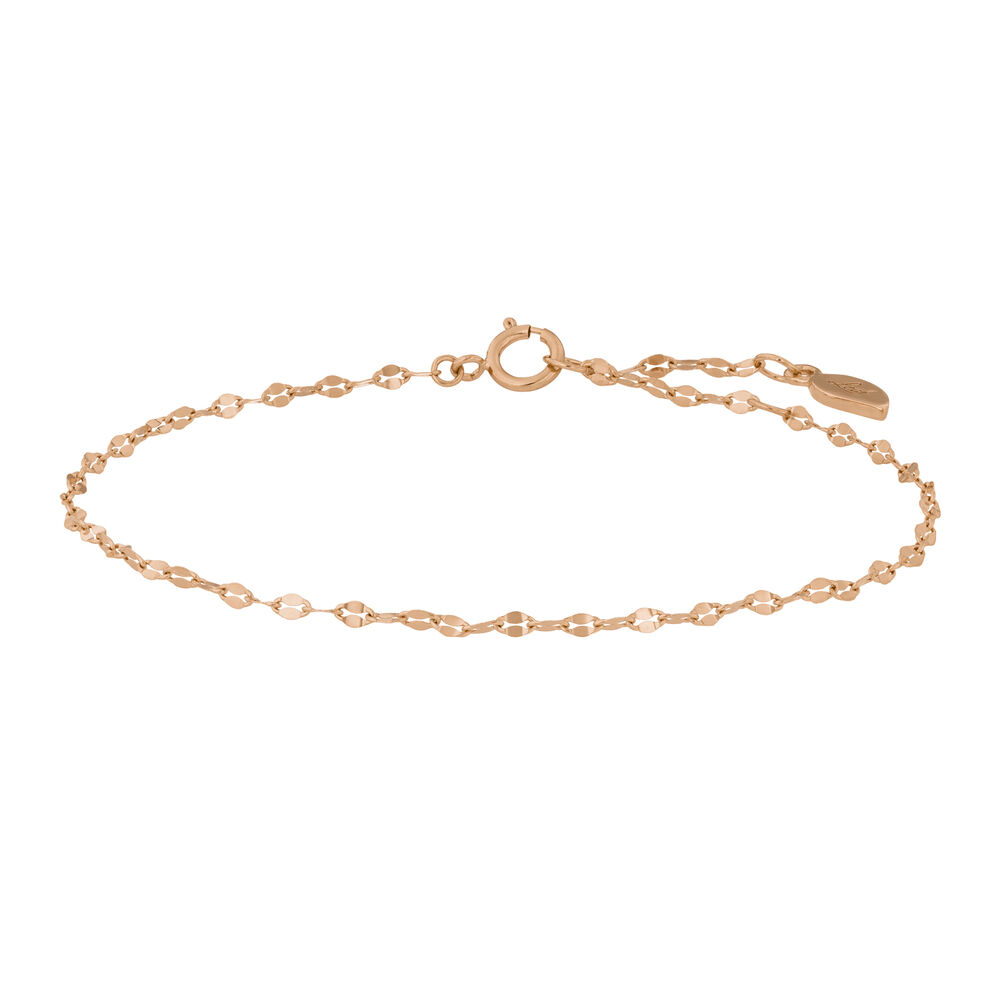 Armkette Shiny Twist, 14K Rosegold Bild 4