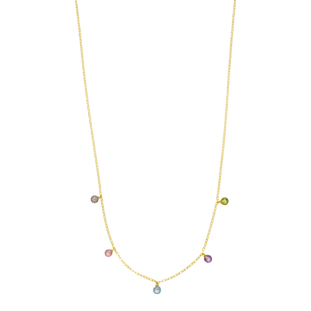 Halskette SWEET GEMS, 14 Karat Gelbgold Bild 5