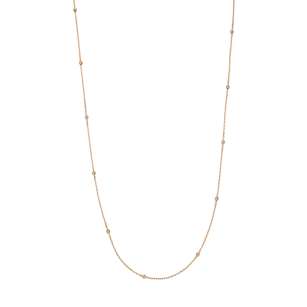Halskette Beads, 14 Karat Rosegold Bild 3