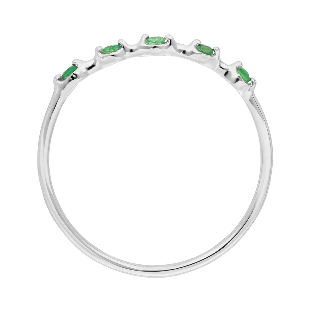 Ring mit 5 Smaragden, 14 Karat Weigold Bild 3