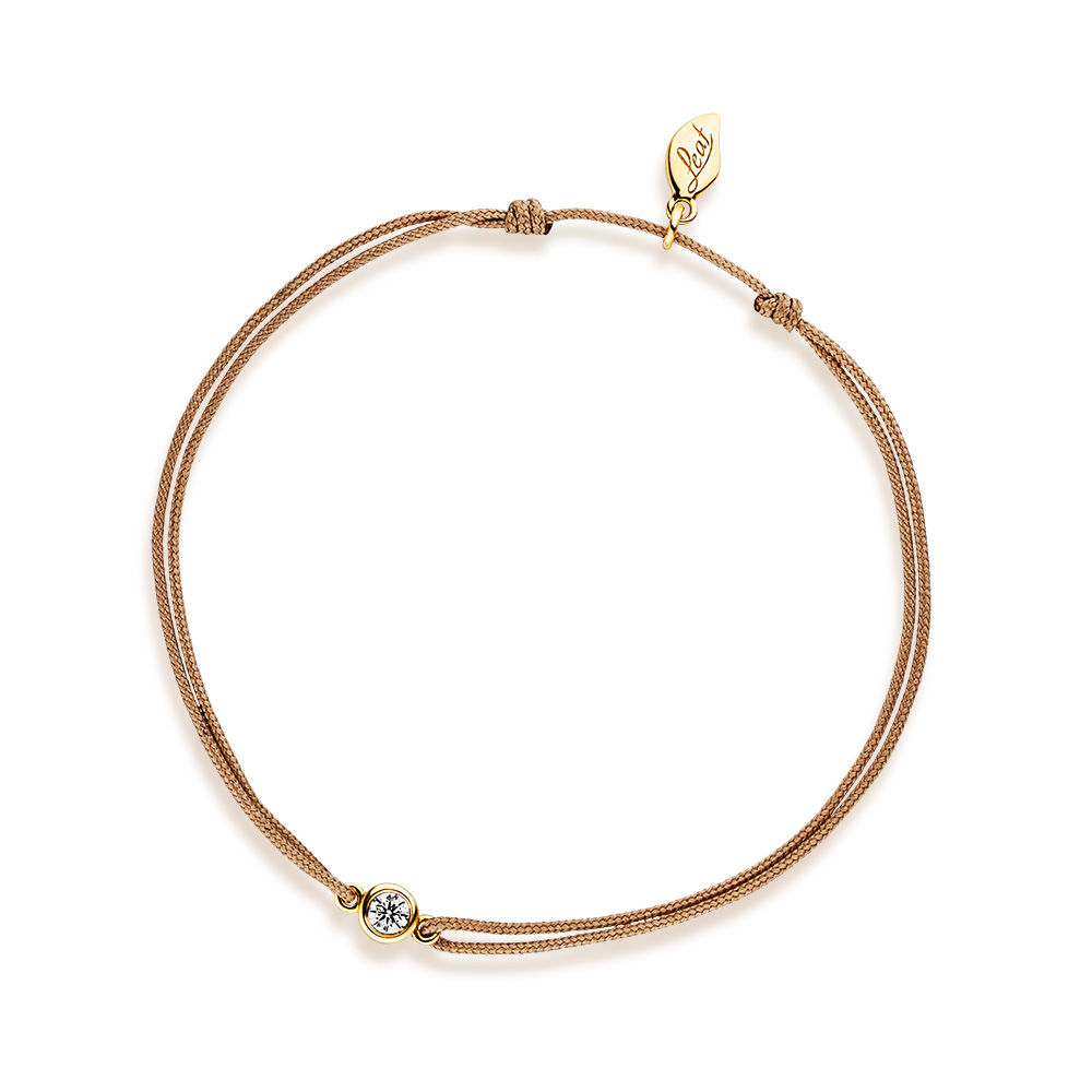 Freundschaftsarmband MY FIRST DIAMOND, 14 Karat Gelbgold