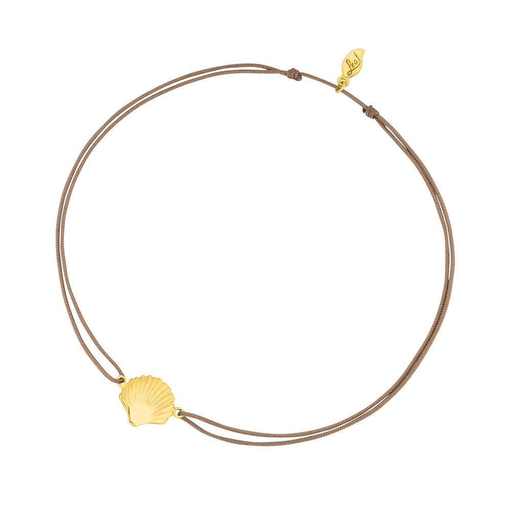 Fu�b�ndchen SHELL, 18 K Gelbgold vergoldet
