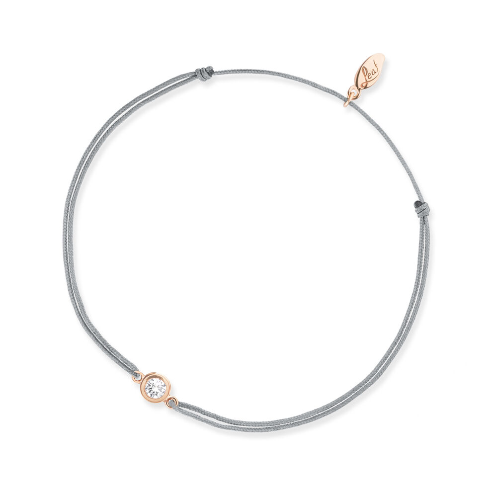 Fubndchen my first diamond, 14 K Rosegold, Grau