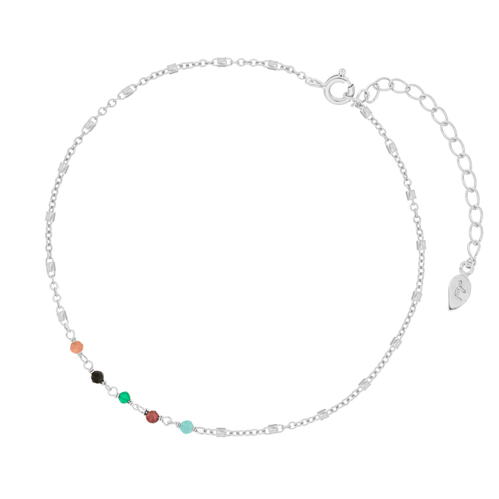 Fukette Multi Gems, 925 Sterlingsilber