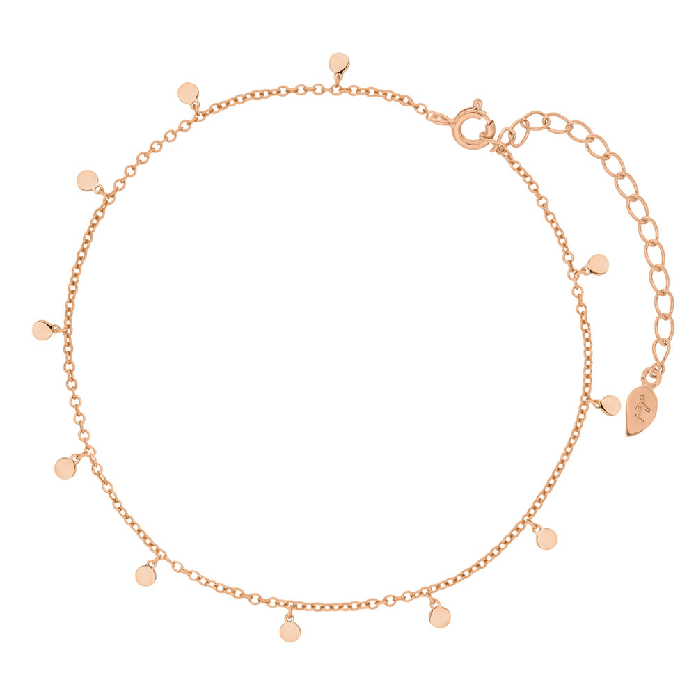 Fukette Small Platelets, 18 Karat Rosegold vergoldet