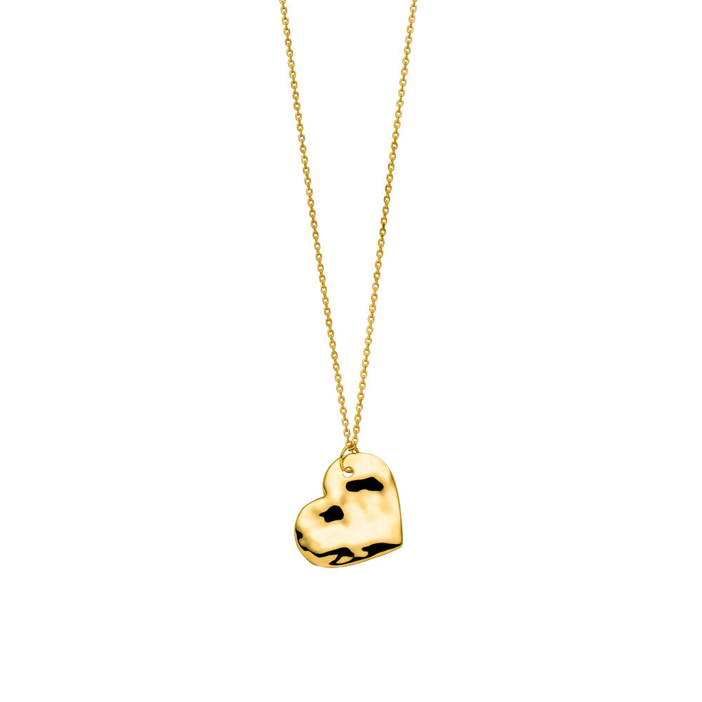 Halskette BIG HEART, 18 K Gelbgold vergoldet
