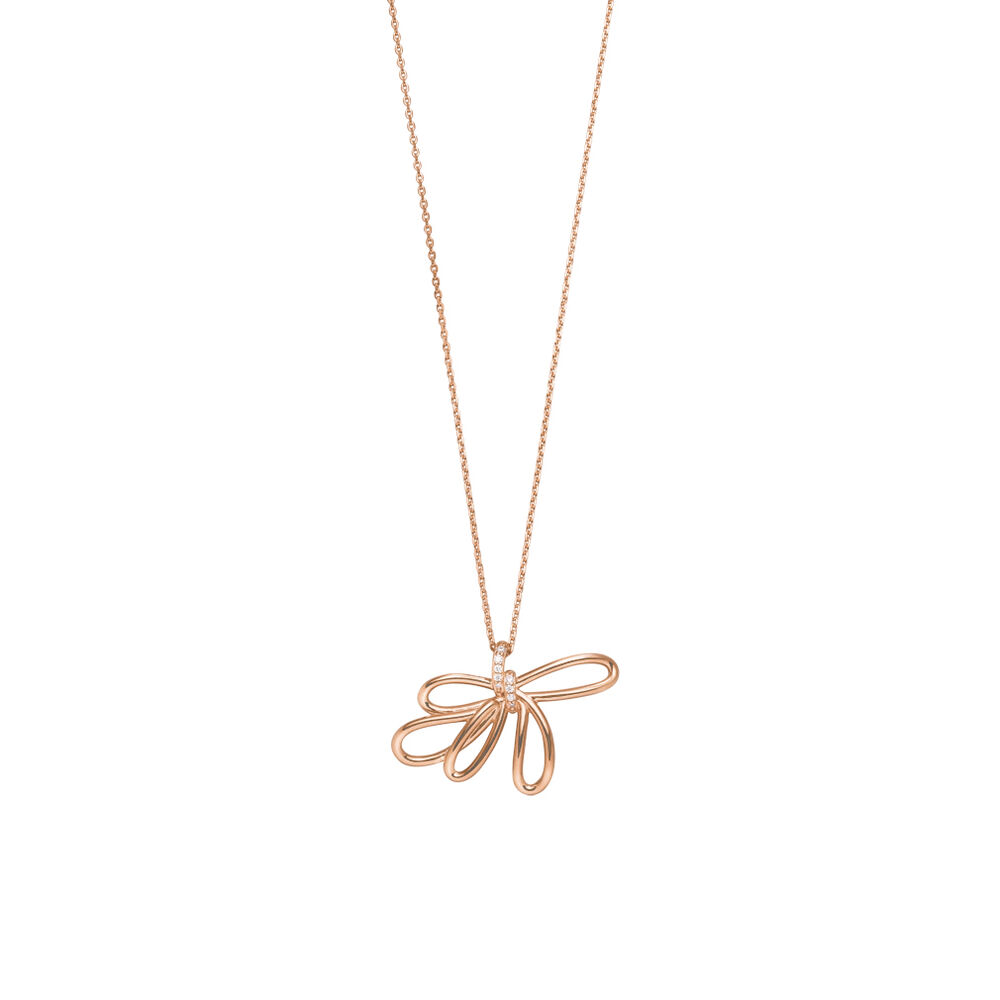 Halskette Blossom, 18 Karat Rosegold vergoldet