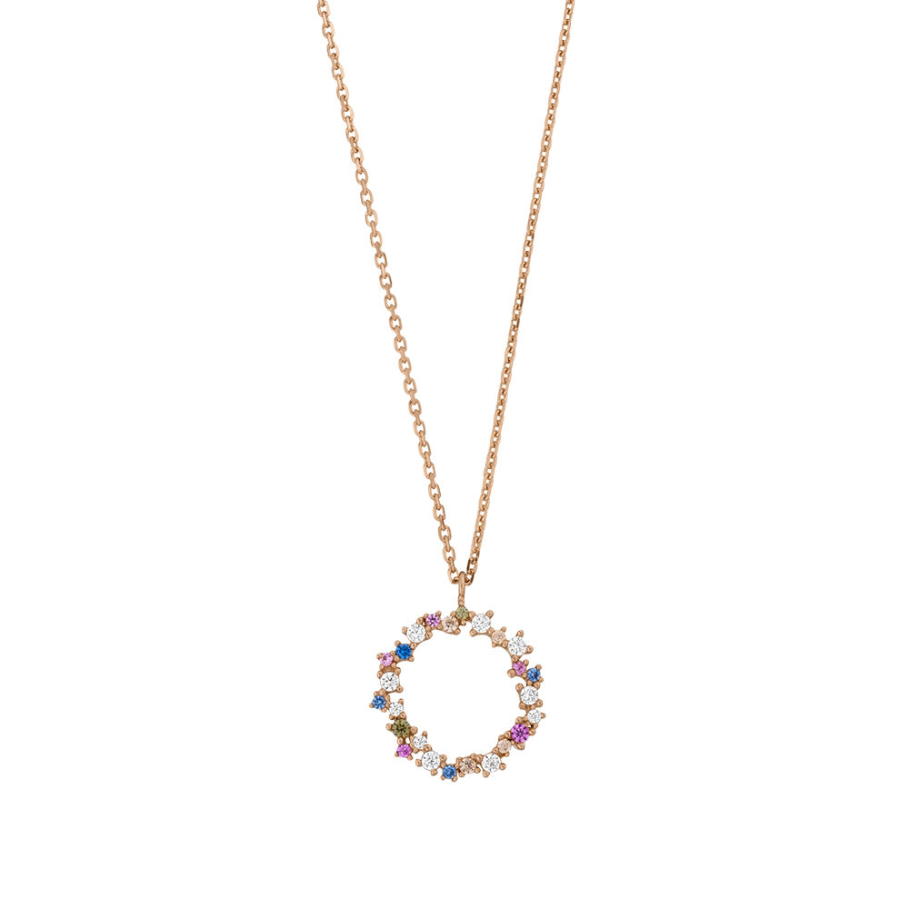 Halskette CANDY, 18 K Rosegold vergoldet