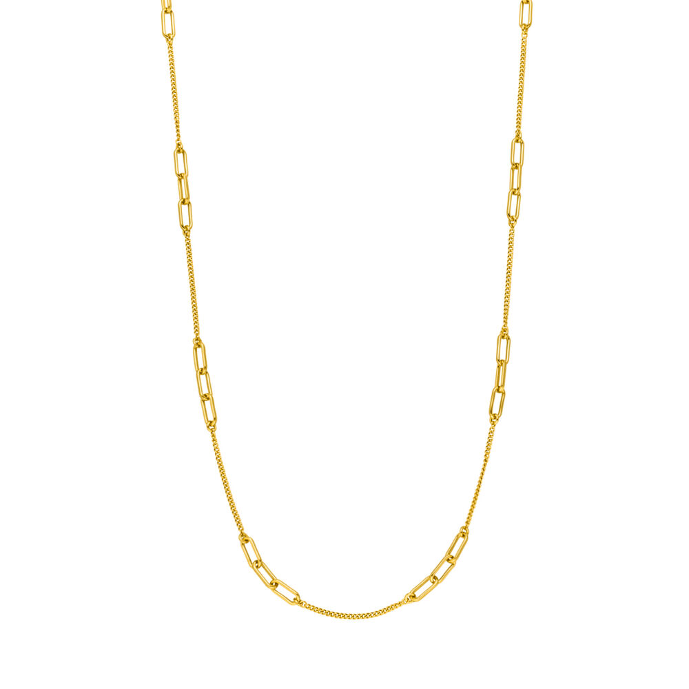 Halskette CUBE II, 18 Karat Gelbgold