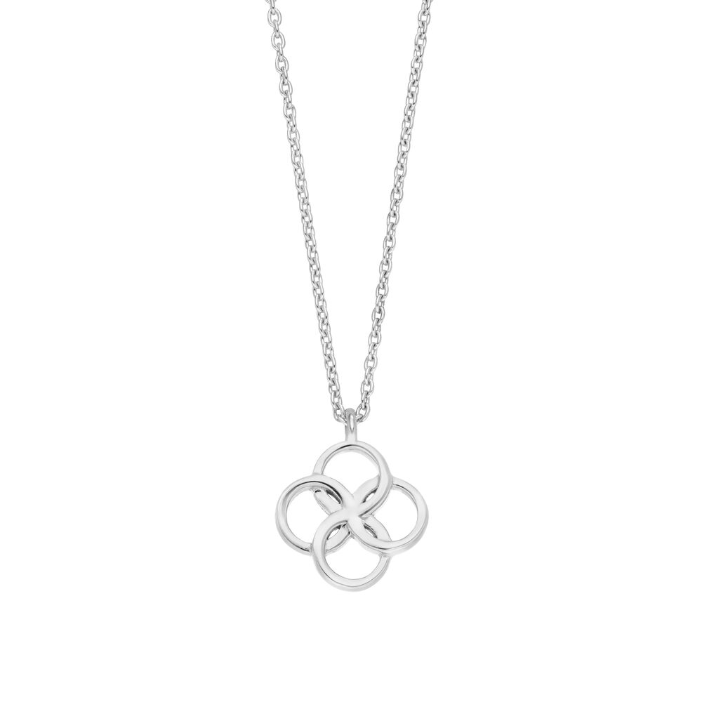 Halskette Clover Charm, 925 Sterlingsilber