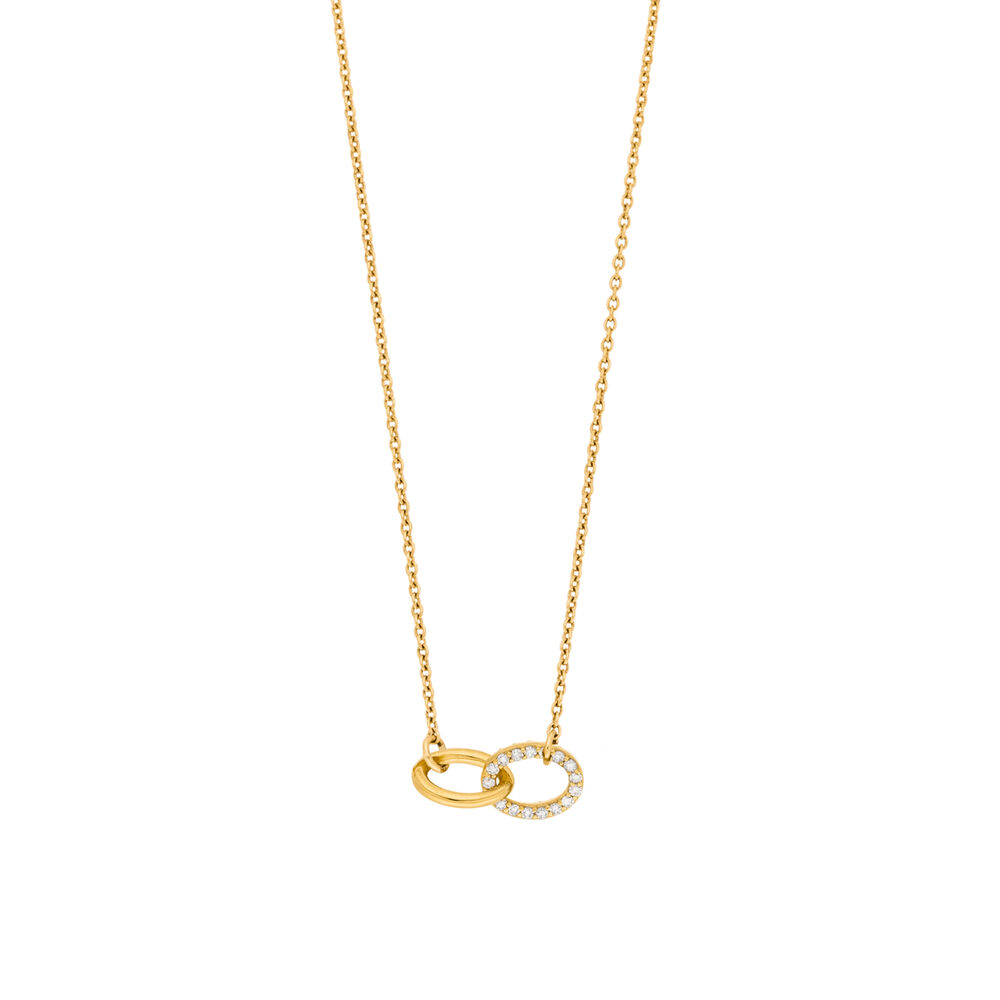 Halskette ETERNAL TOUCH, Diamanten, 14 Karat Gelbgold