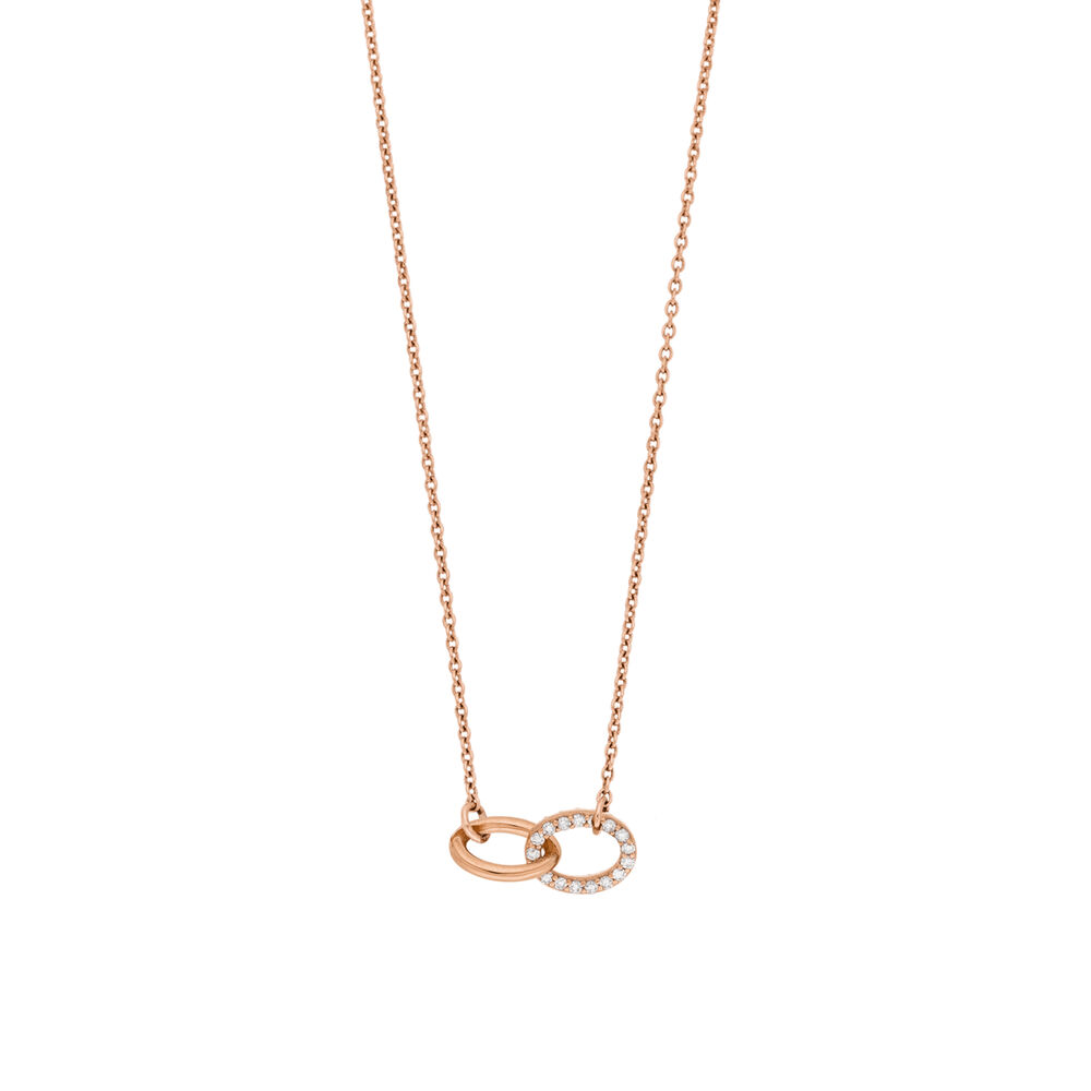 Halskette ETERNAL TOUCH, Diamanten, 14 Karat Rosegold