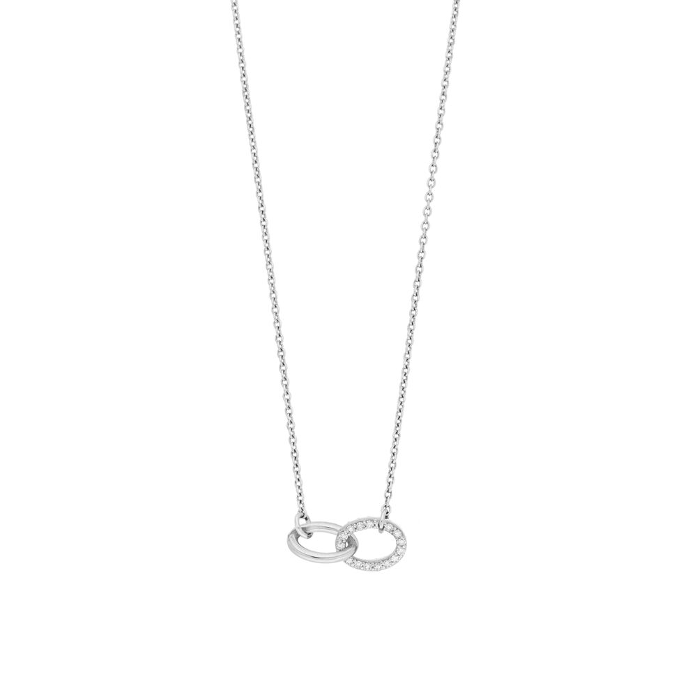 Halskette ETERNAL TOUCH, Diamanten, 14 Karat Weigold