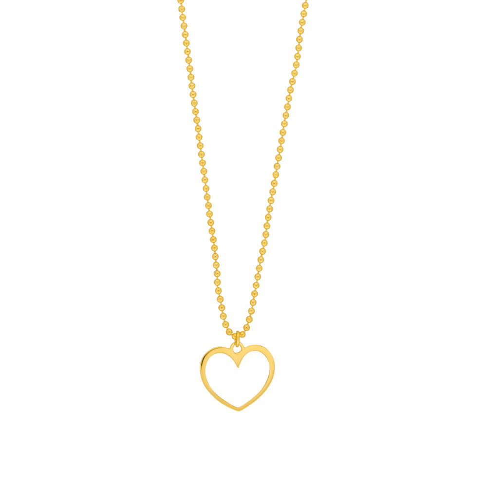 Halskette GENTLE HEART, 14 K Gelbgold