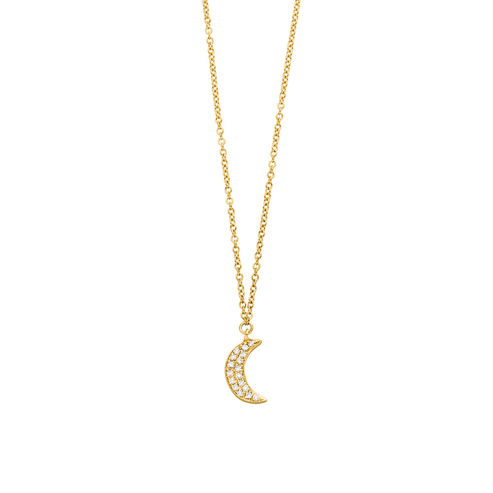 Halskette Halbmond, 18 Karat Gelbgold