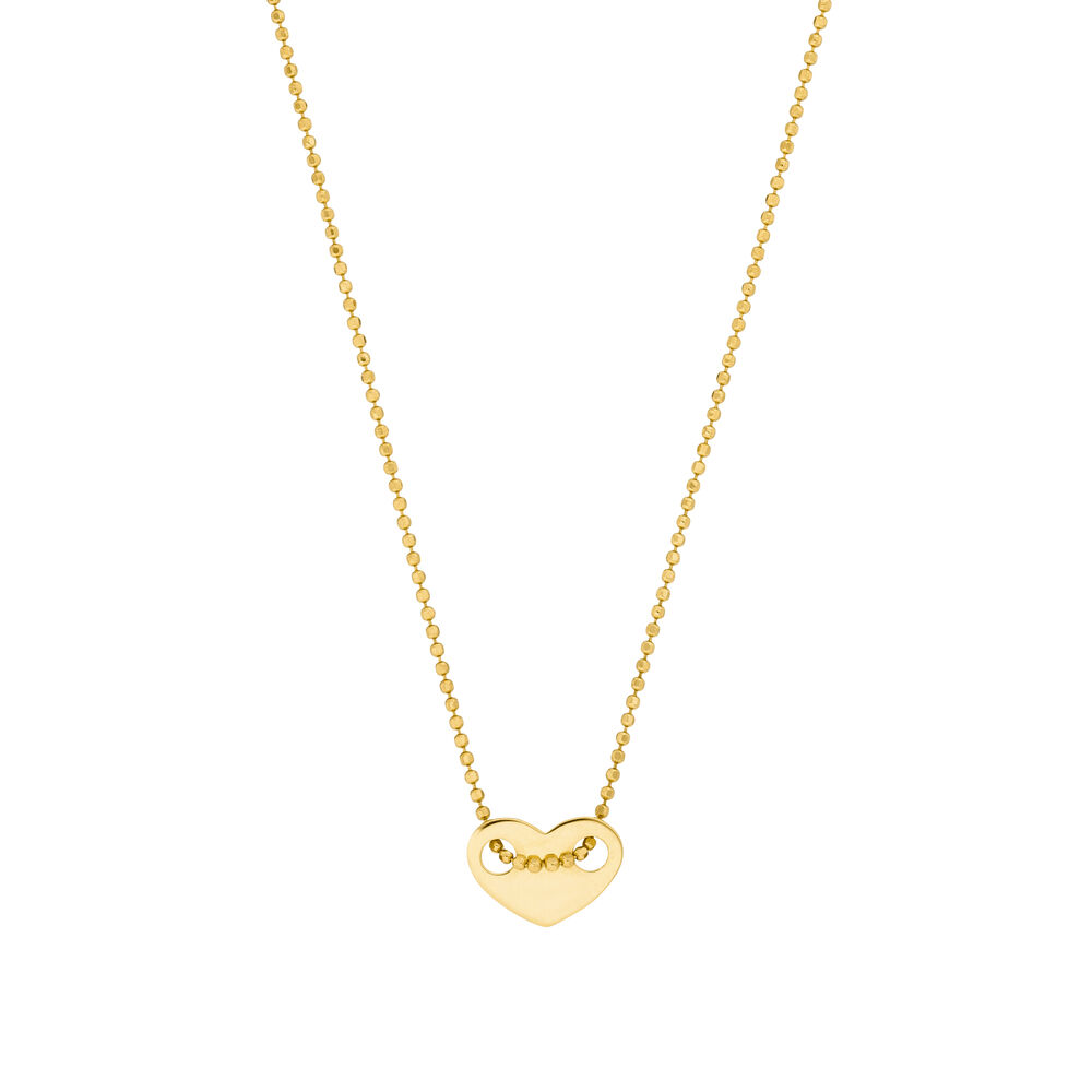 Halskette Heart, 14 K Gelbgold