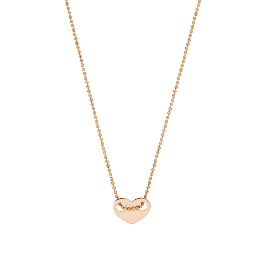 Halskette Heart, 14 K Rosegold