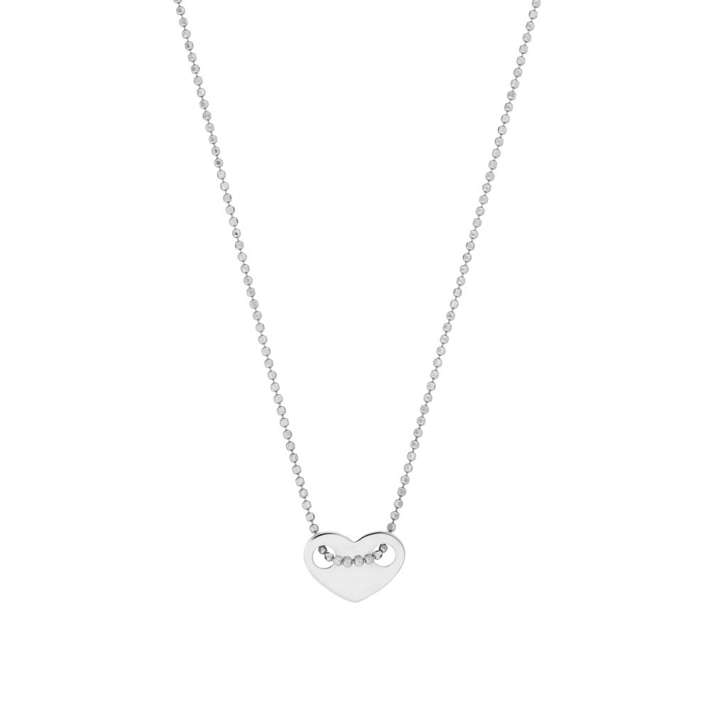 Halskette Heart, 14 K Weigold
